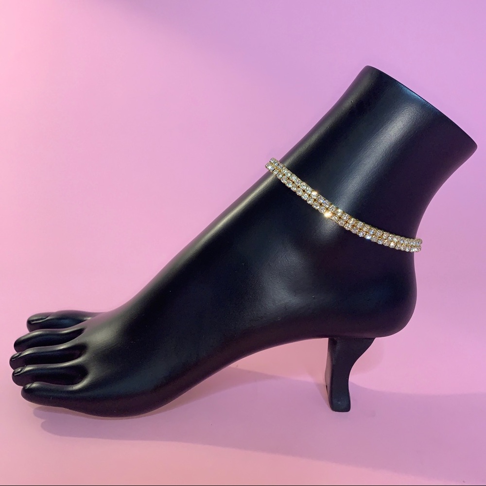 Aurora Diamante Gold Anklet - BOUTIQUE